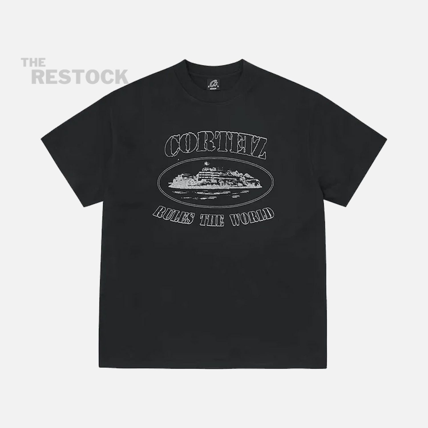 Corteiz RTW Alcatraz T-Shirt - Black / Reflective