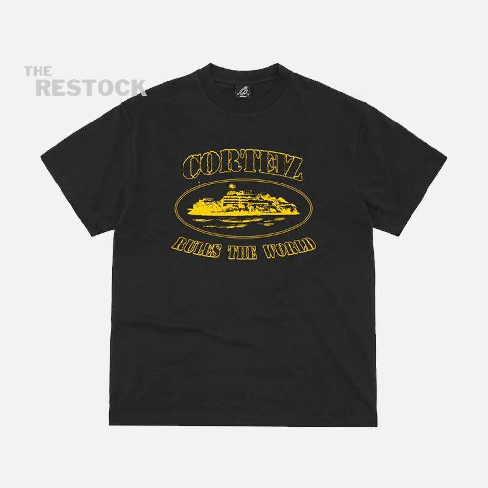 Corteiz RTW Glow In The Dark OG Alactraz T-Shirt - Black