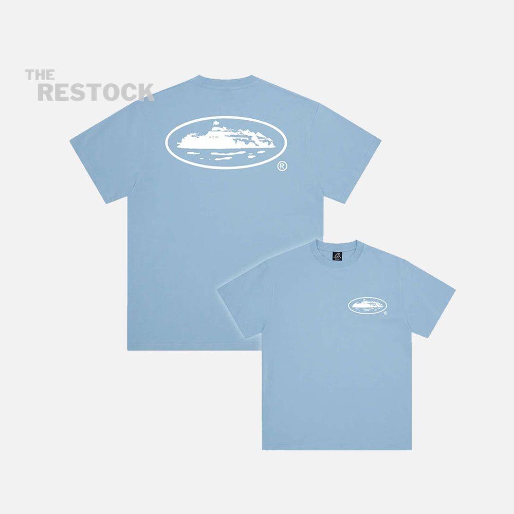 Corteiz RTW OG Island T-Shirt - Baby Blue
