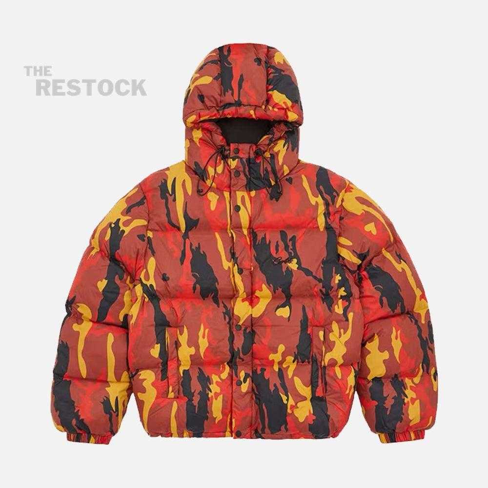 Corteiz RTW Bolo V2 Puffer Jacket - Blood Orange