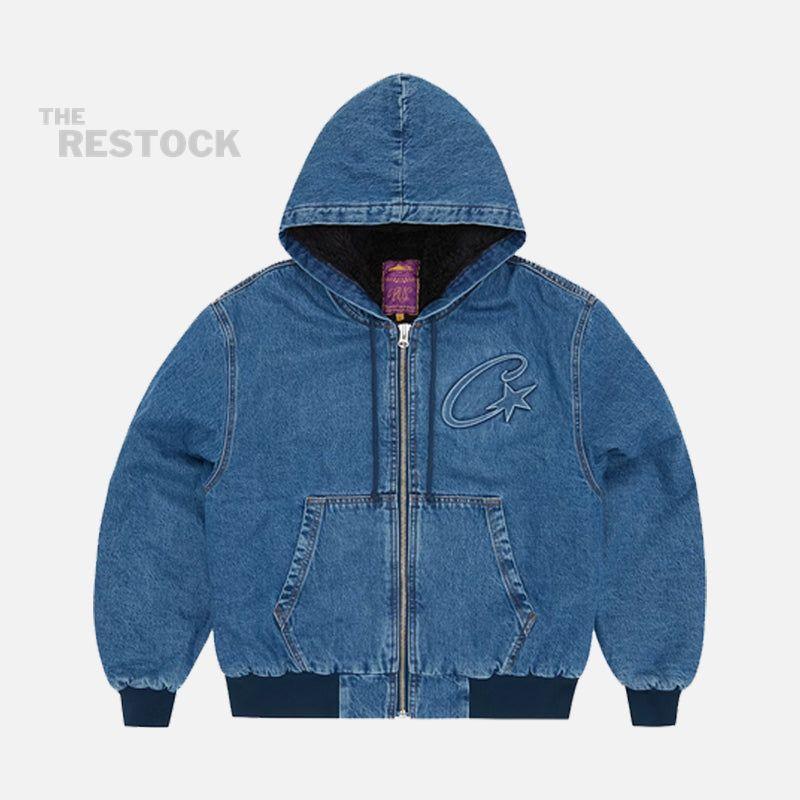 Corteiz RTW C-Star Denim Workwear Jacket - Blue