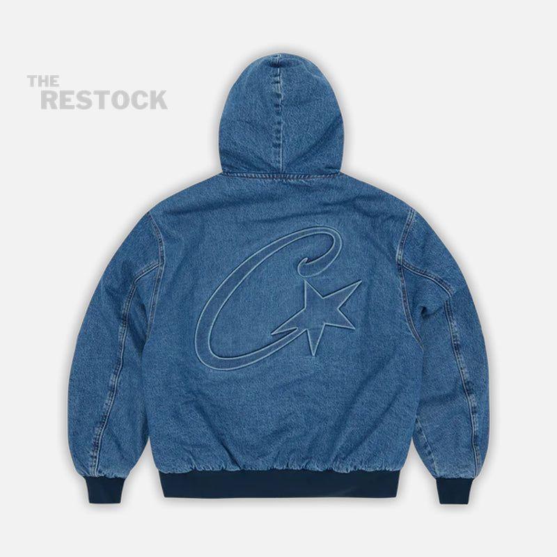 Corteiz RTW C-Star Denim Workwear Jacket - Blue