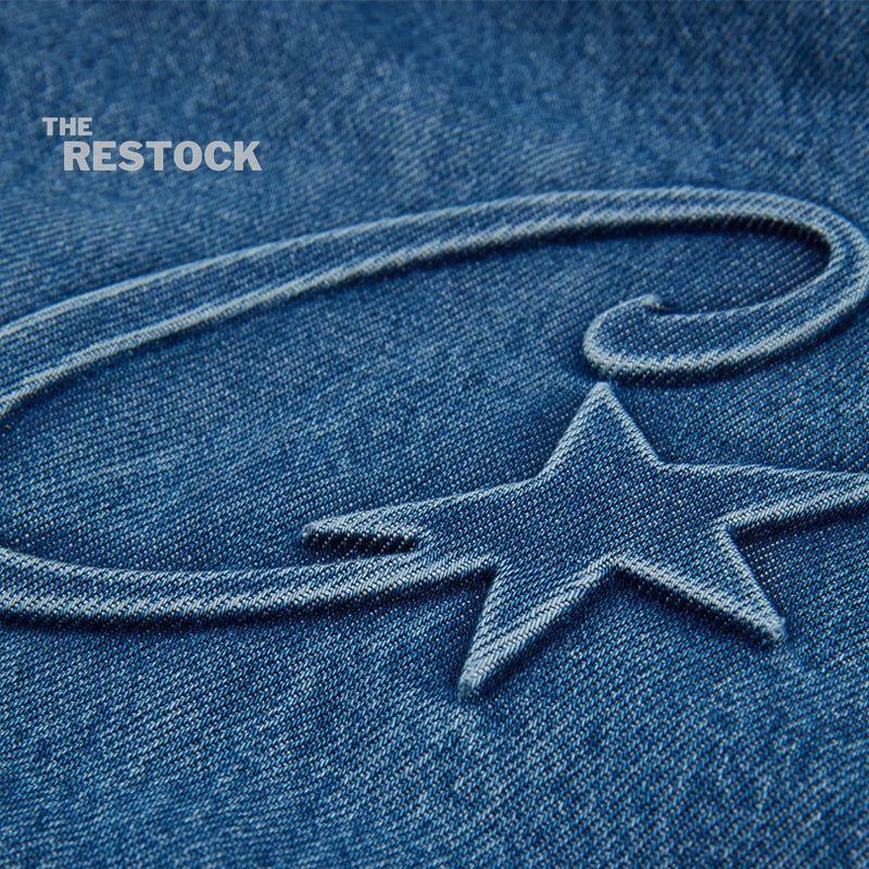 Corteiz RTW C-Star Denim Workwear Jacket - Blue