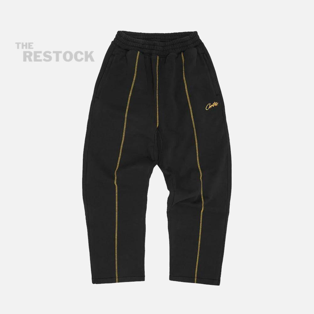 Corteiz RTW HMP V2 Open Hem Pant - Black / Yellow