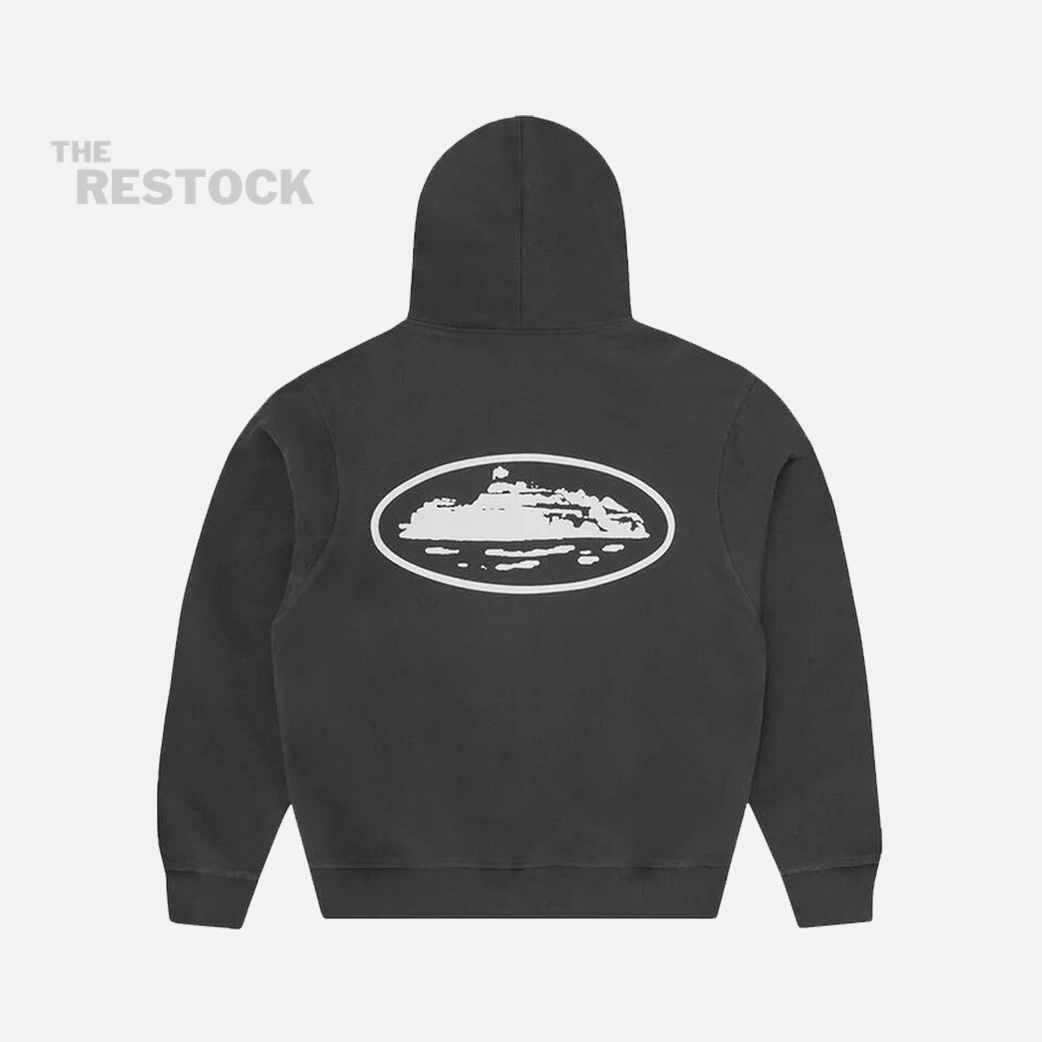 Corteiz RTW Island Puff Print Zip Hoodie - Black