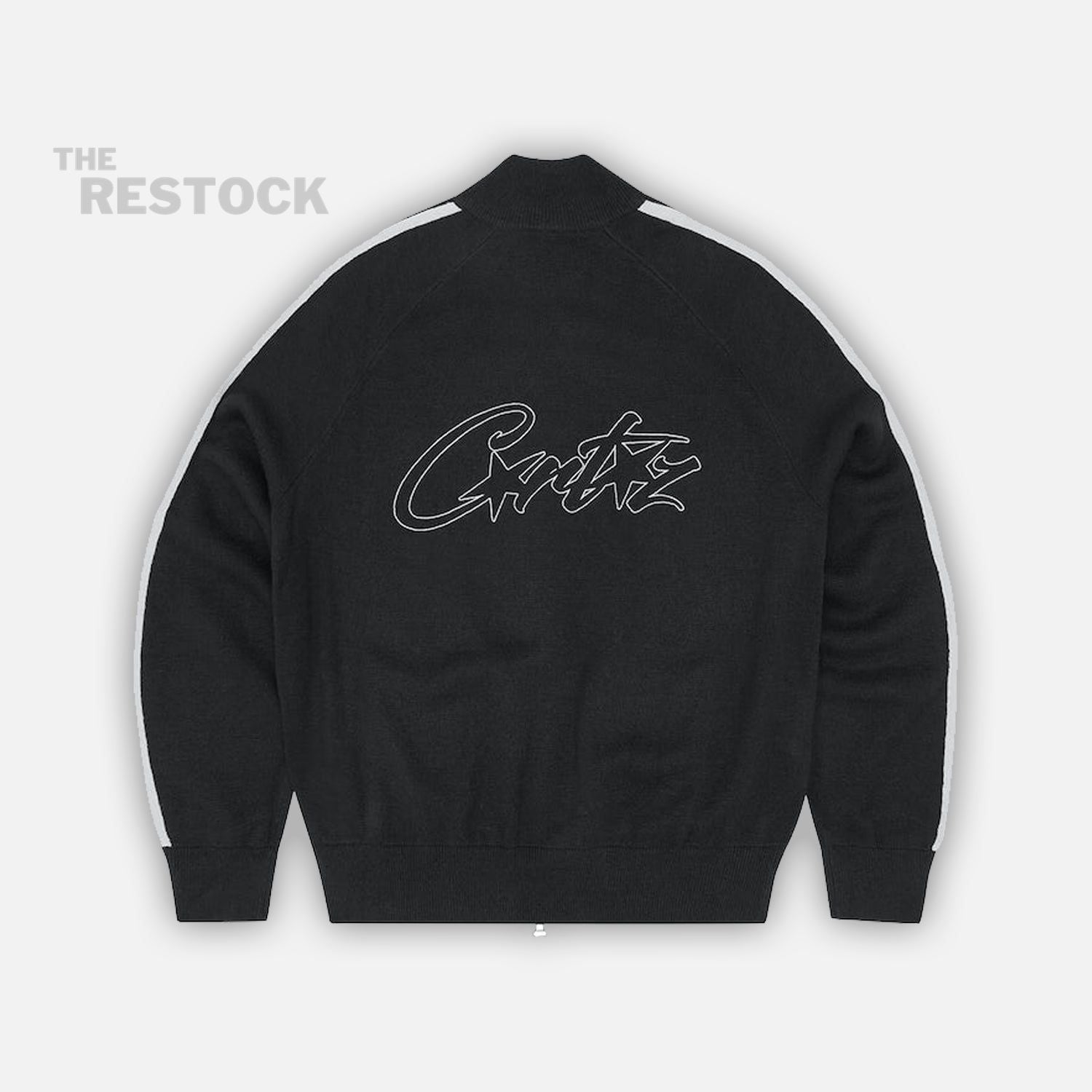 Preloved Corteiz RTW Knit Zip Up Fleece - Black