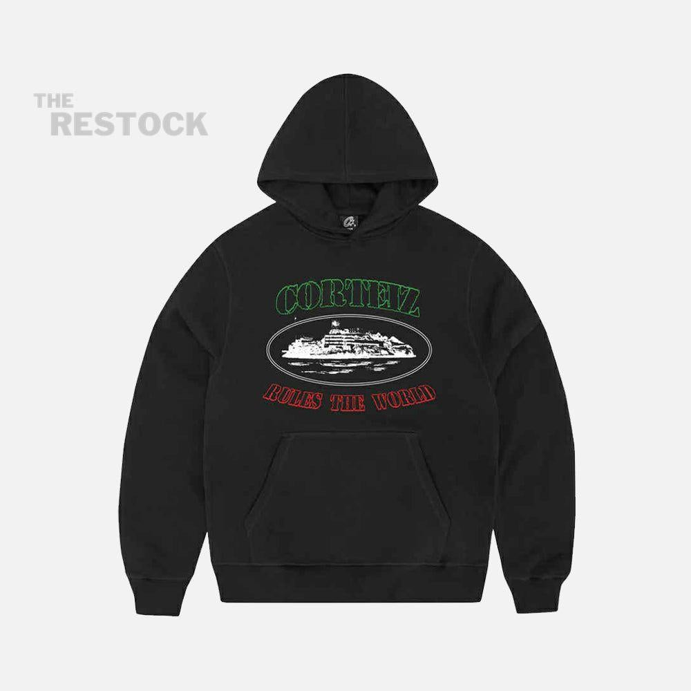 Corteiz RTW OG Alcatraz Italia Hoodie - Black