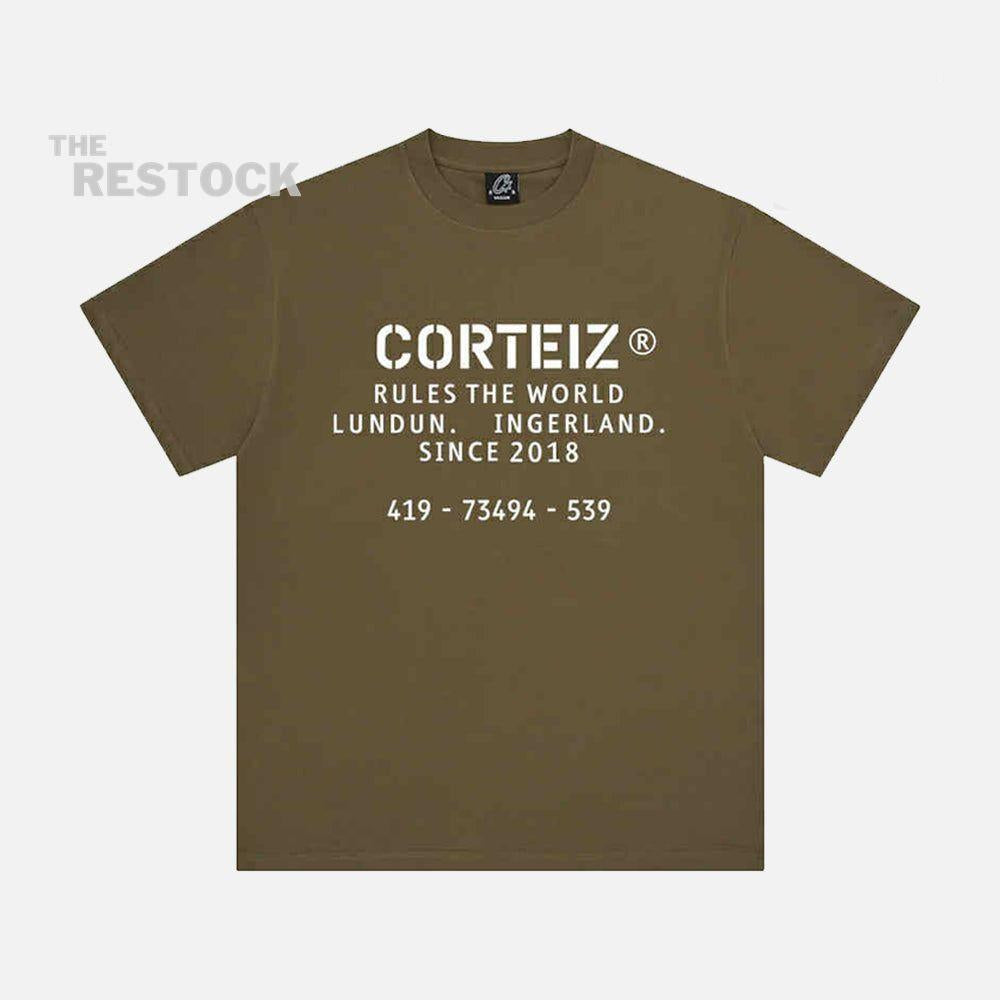 Corteiz RTW Stencil T-Shirt - Khaki