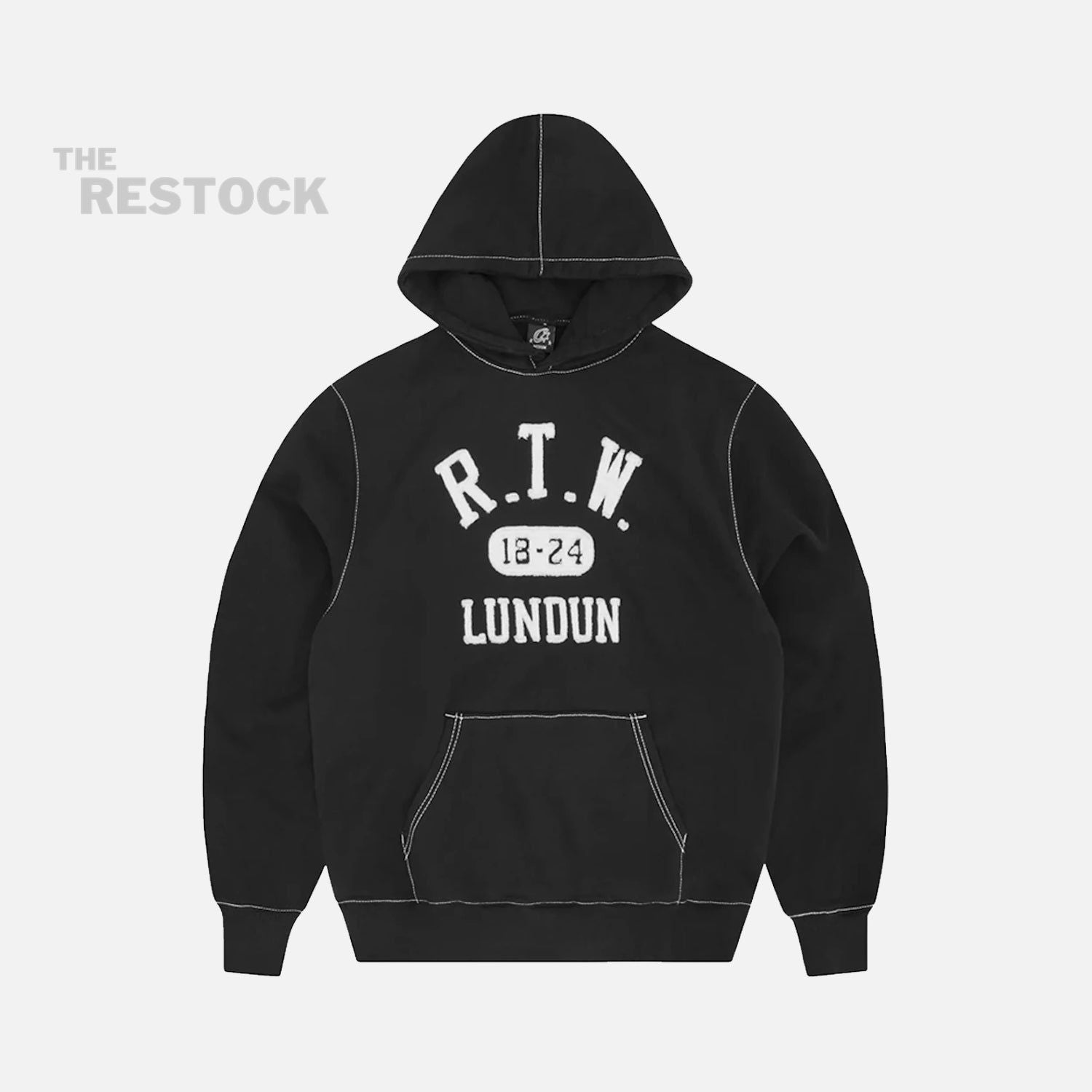 Corteiz RTW College Hoodie - Black