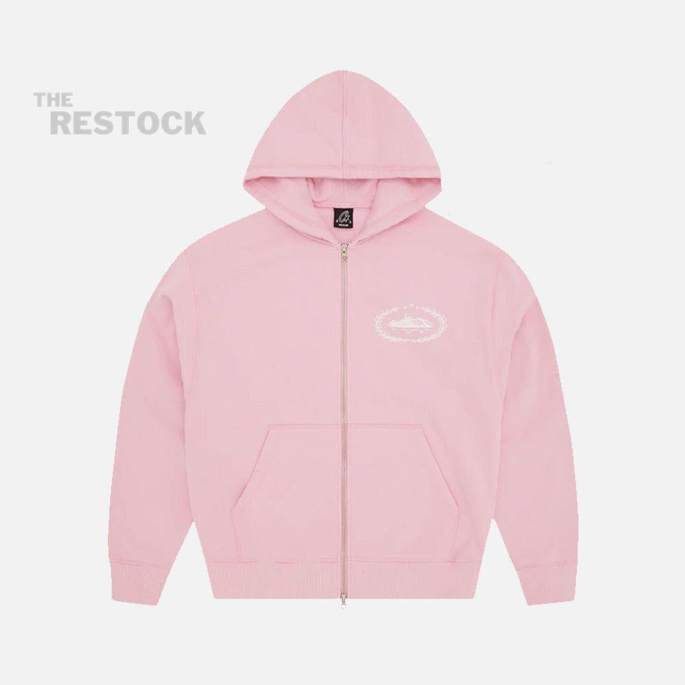 Corteiz RTW Superior Royale Zip Hoodie - Pink