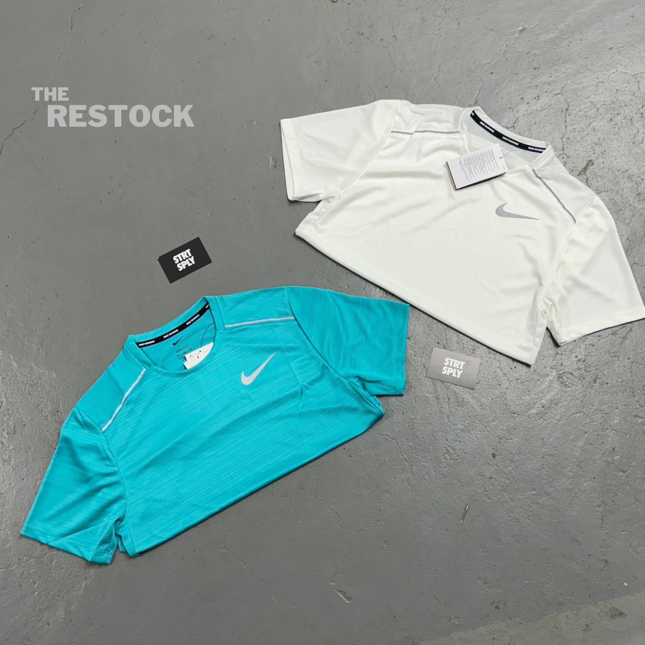 Nike Dri-Fit Miler 1.0 T-Shirt - Aqua Blue