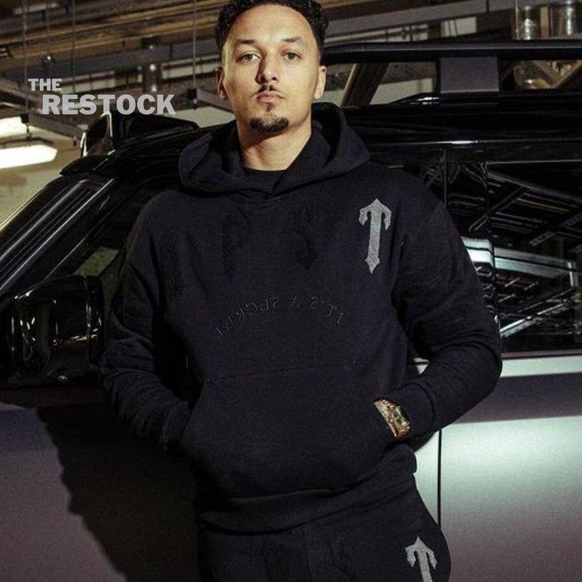 Trapstar Irongate Arch Chenille 2.0 Hooded Tracksuit - Blackout