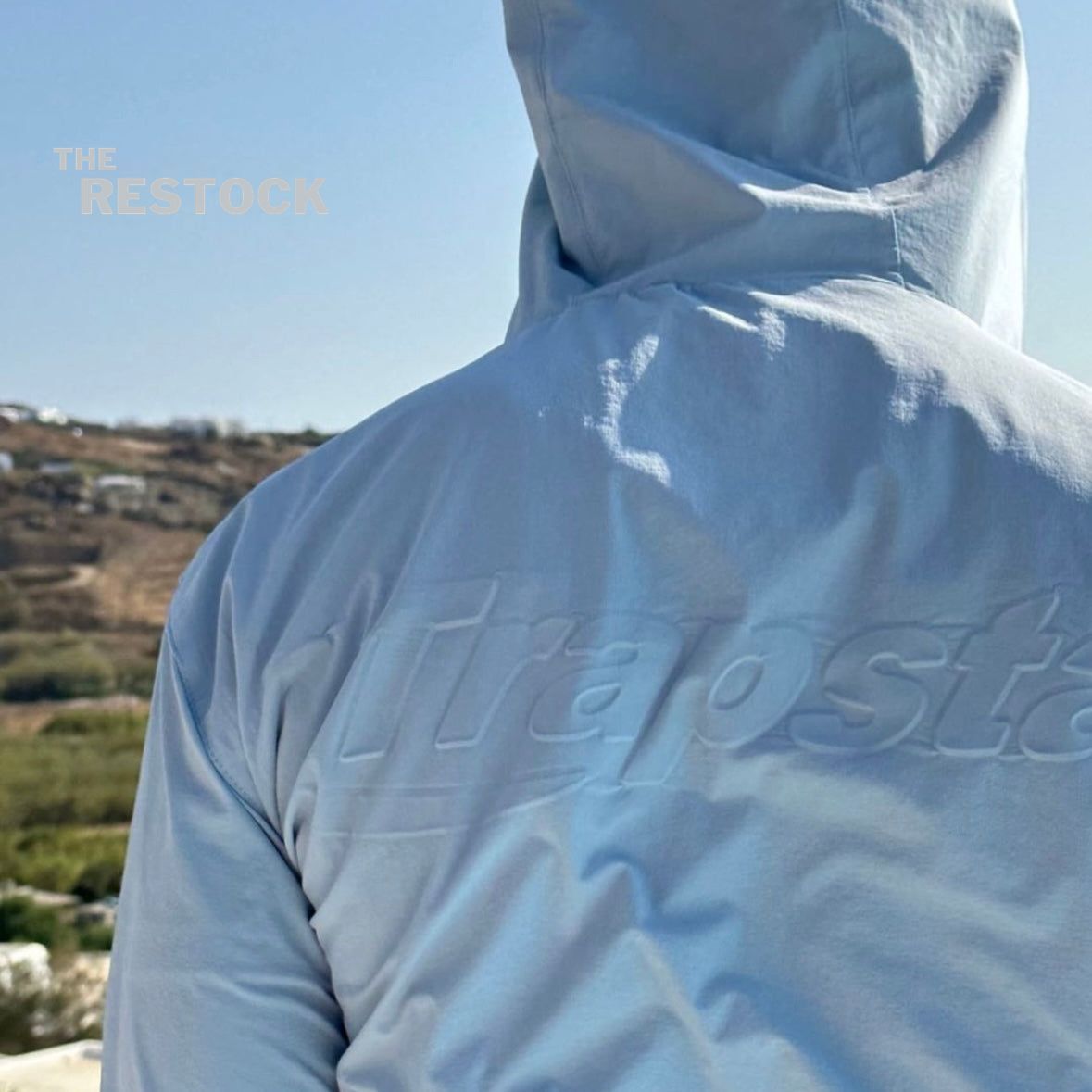 Trapstar Hyperdrive Embossed Windbreaker - Blue Cashmere