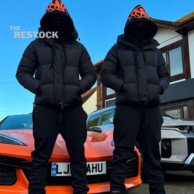 Syna World Logo Tracksuit - Black / Orange