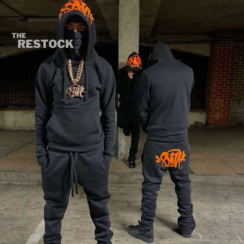 Syna World Logo Tracksuit - Black / Orange
