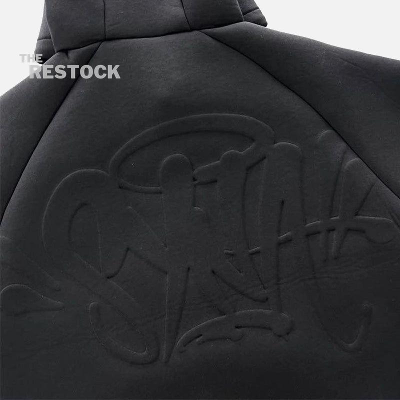 Syna World Neoprene Embossed Hoodie - Black