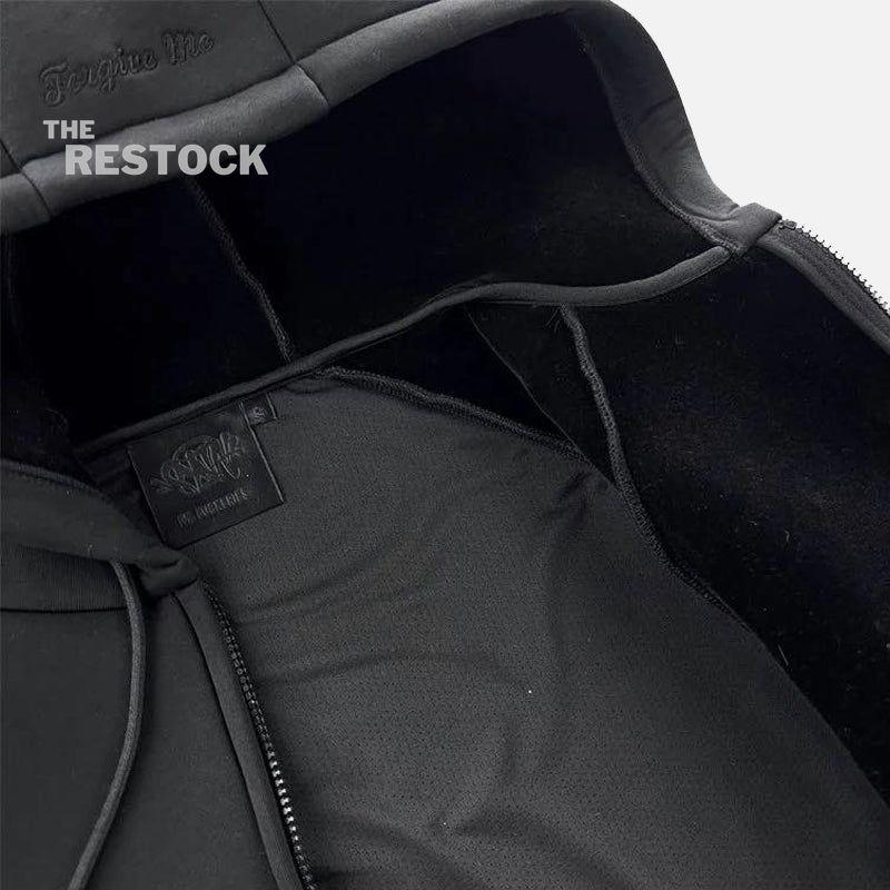 Syna World Neoprene Embossed Hoodie - Black