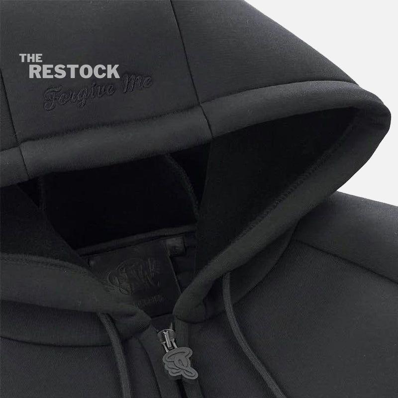 Syna World Neoprene Embossed Hoodie - Black