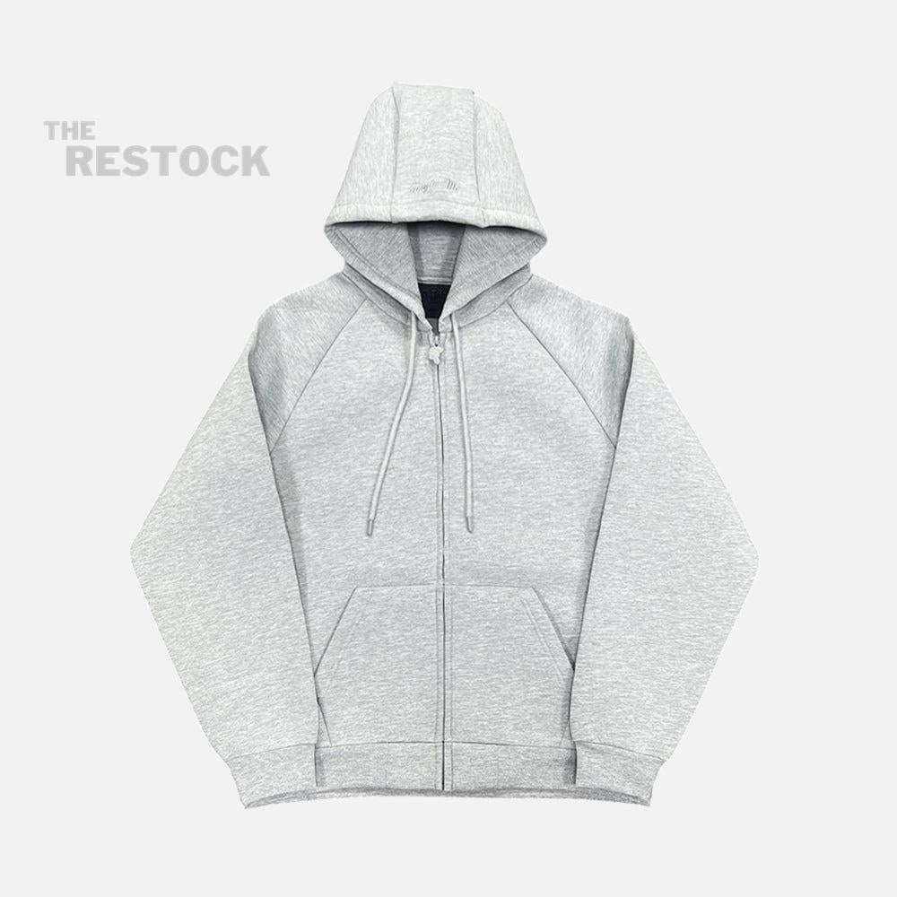 Preloved Syna World Neoprene Embossed Hoodie - Grey