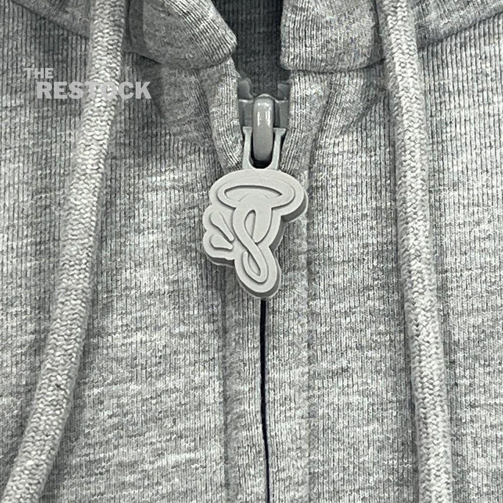 Preloved Syna World Neoprene Embossed Hoodie - Grey