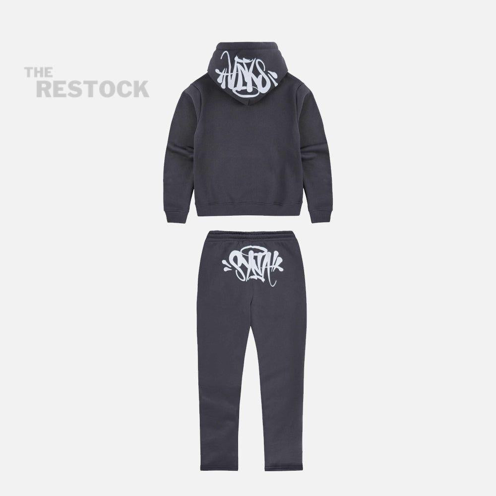 Syna World Logo Tracksuit - Dark Grey / White
