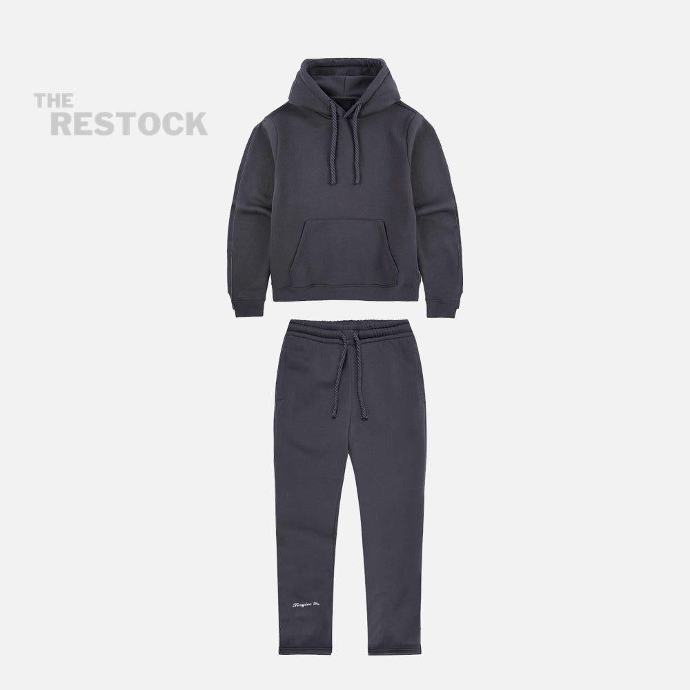 Syna World Logo Tracksuit - Dark Grey / White