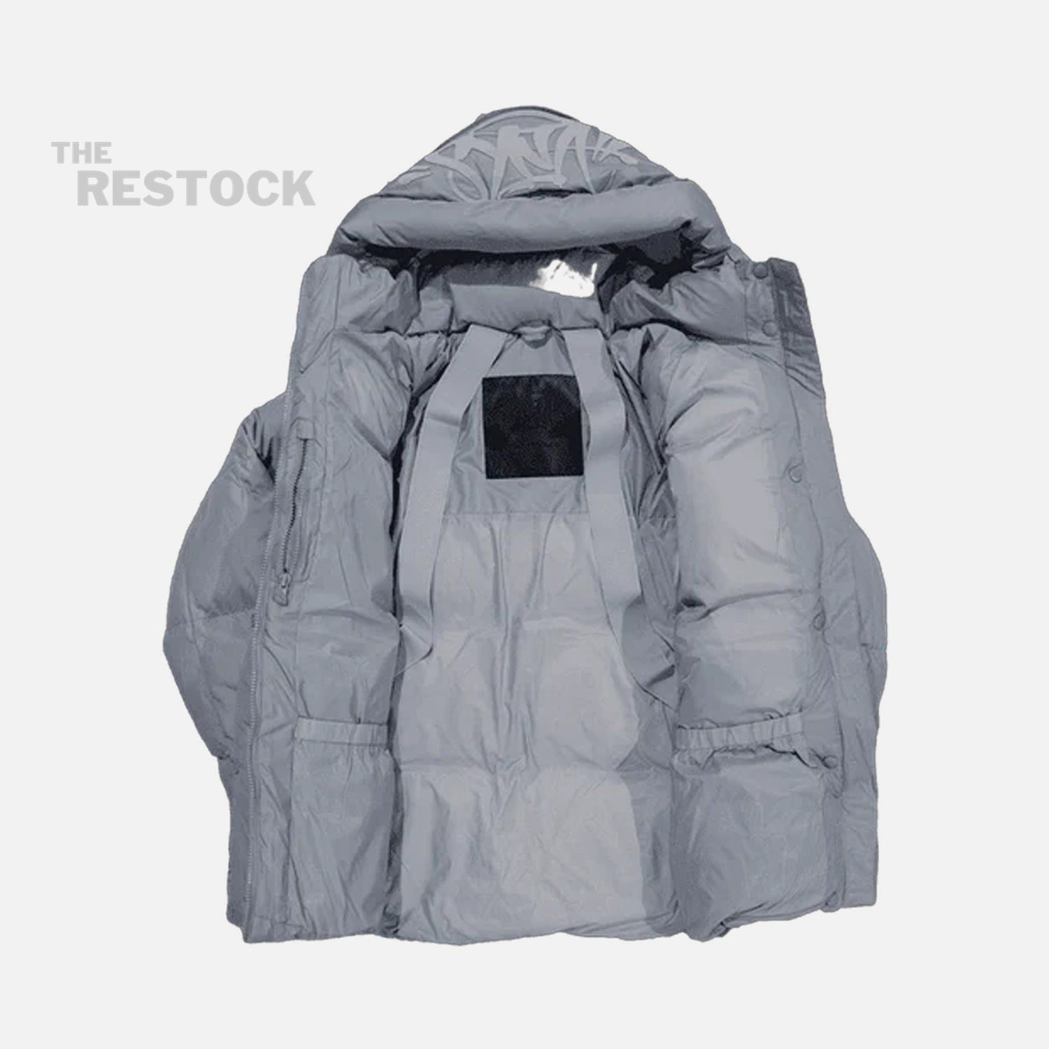 Syna World Logo Puffer Jacket -Grey