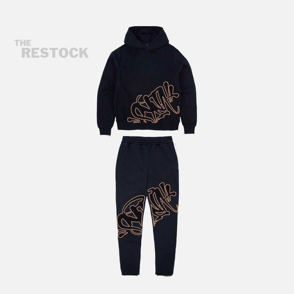 Syna World Logo Slice Tracksuit - Black / Rose Gold