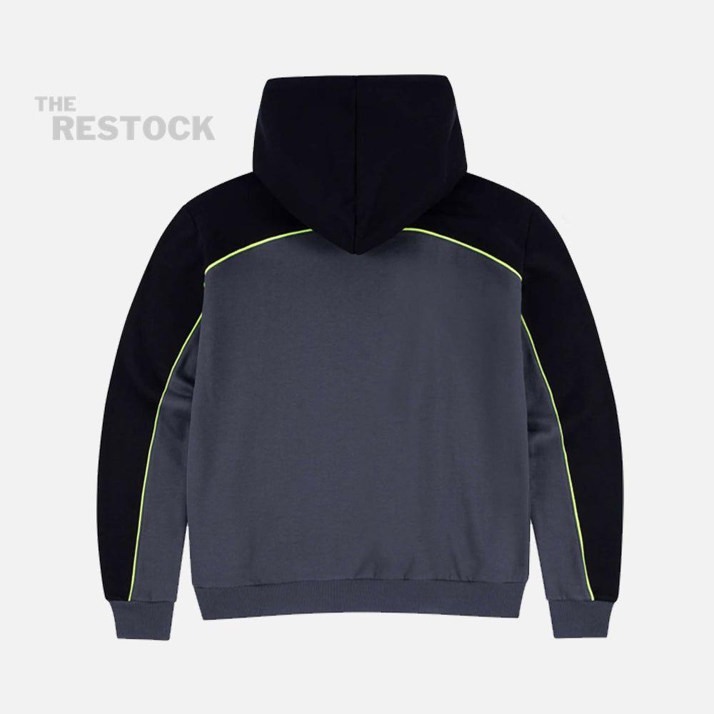 Syna World Team Pipe Hoodie - Black / Grey / Volt Green