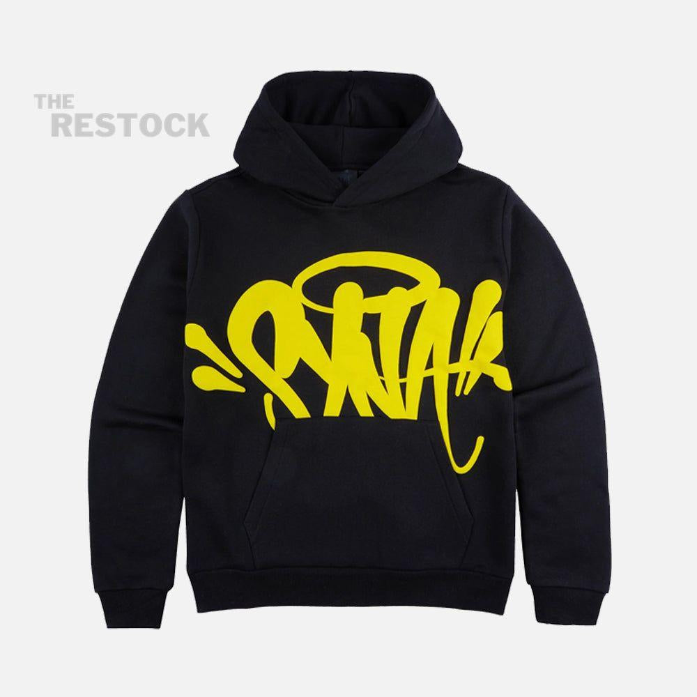 Syna World Logo Team Hoodie - Black / Safety Yellow