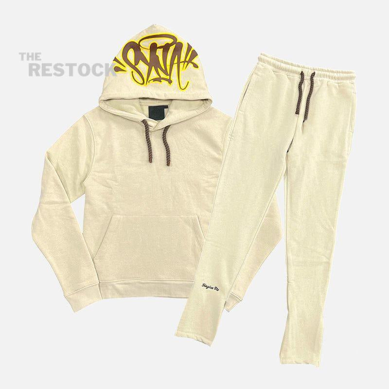 Syna World Logo Tracksuit - Beige / Brown