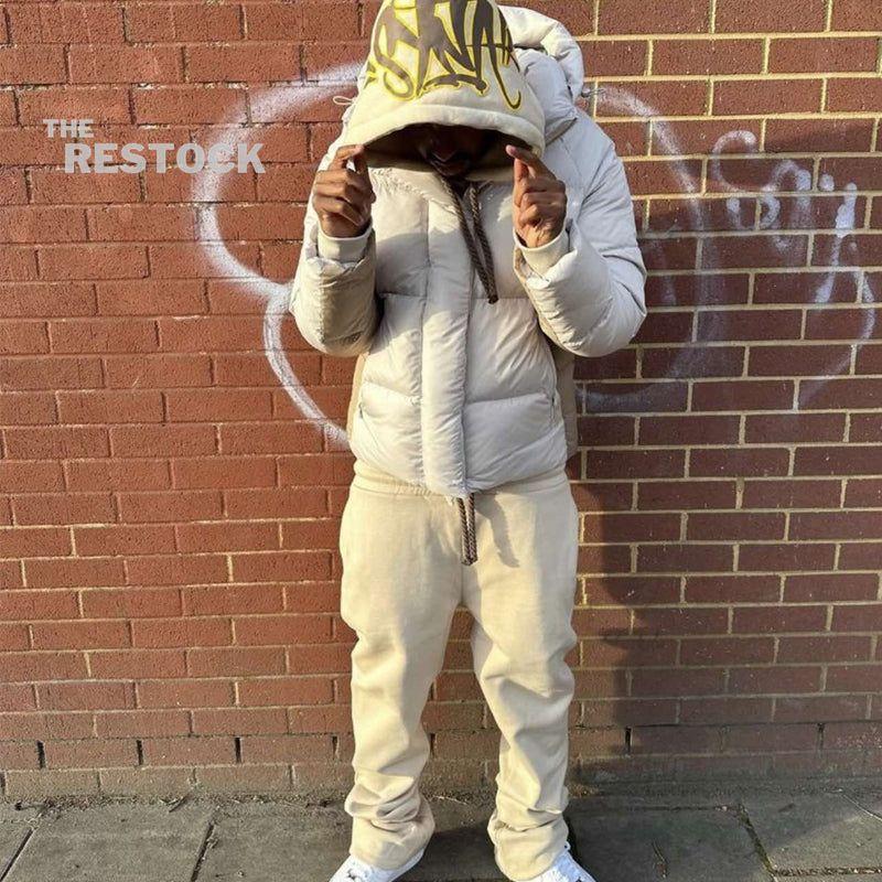 Syna World Logo Tracksuit - Beige / Brown