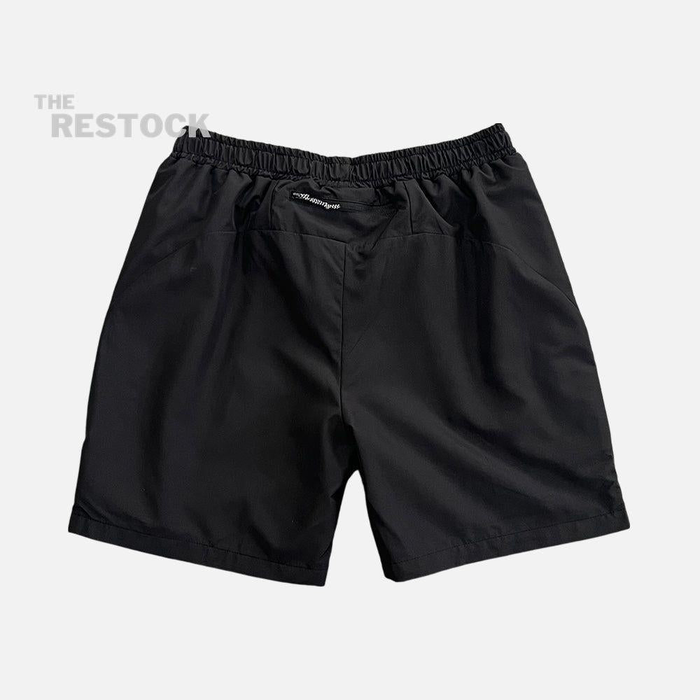 Syna World Vortex Woven Shorts - Black / Rose Gold