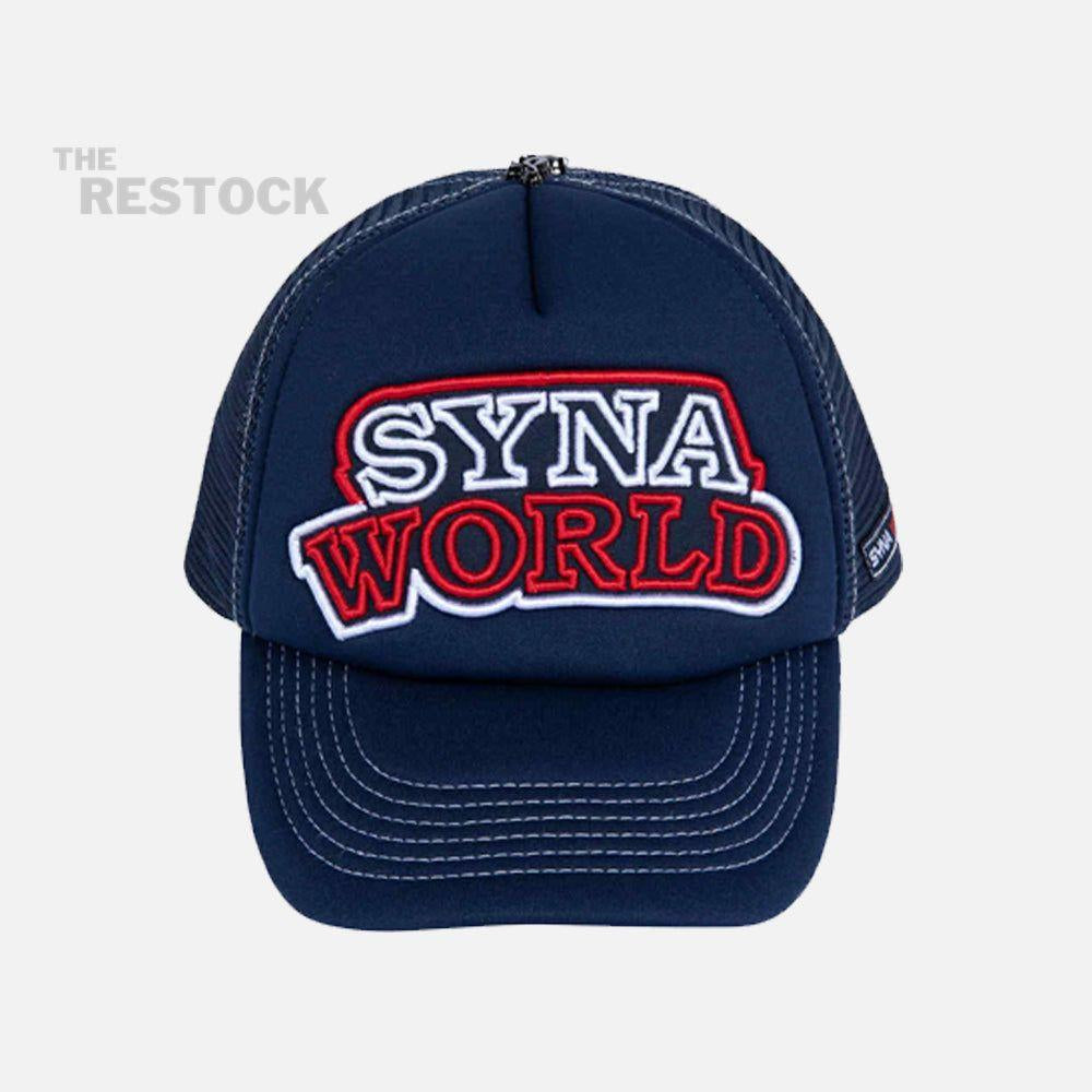 Syna World Workwear Trucker Hat - Denim / Red