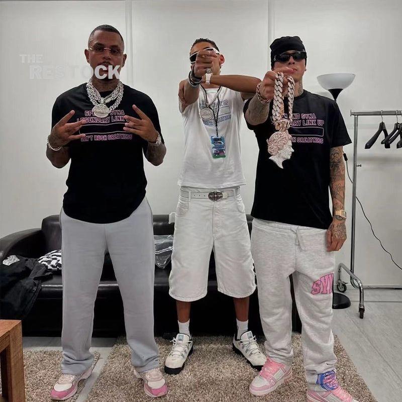 Syna World College Logo Tracksuit - Grey / Pink