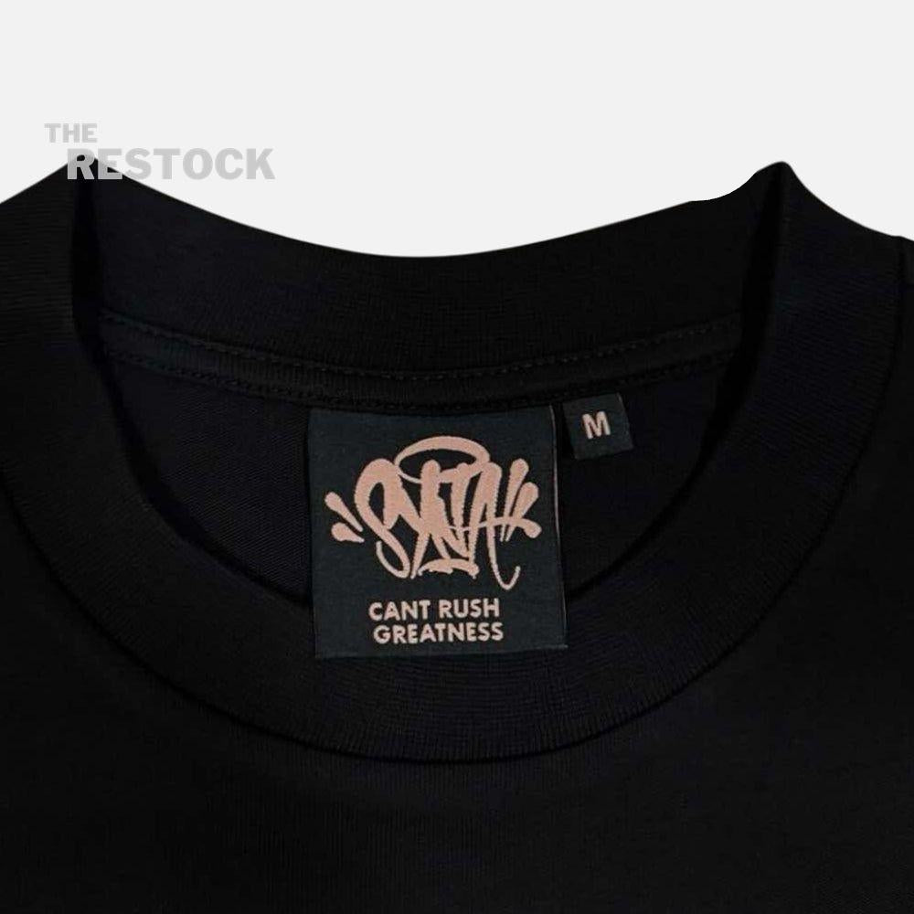 Syna World T-Shirt & Shorts Logo Set - Black / Rose Gold