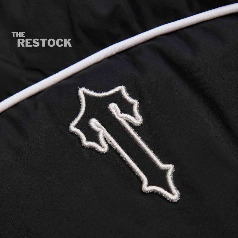 Trapstar Irongate Arch Piping Hooded Puffer Jacket - Black / White