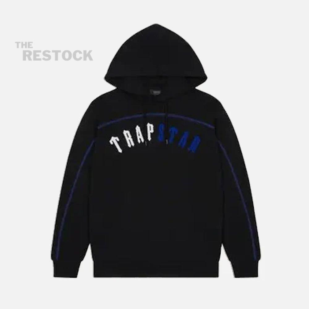 Preloved Trapstar Irongate Arch Chenille Hoodie - Black Ice Edition