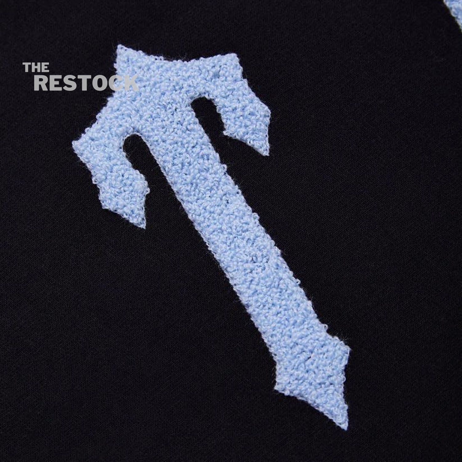 Trapstar Irongate Arch Chenille 2.0 Hooded Tracksuit - Black / Ice Blue