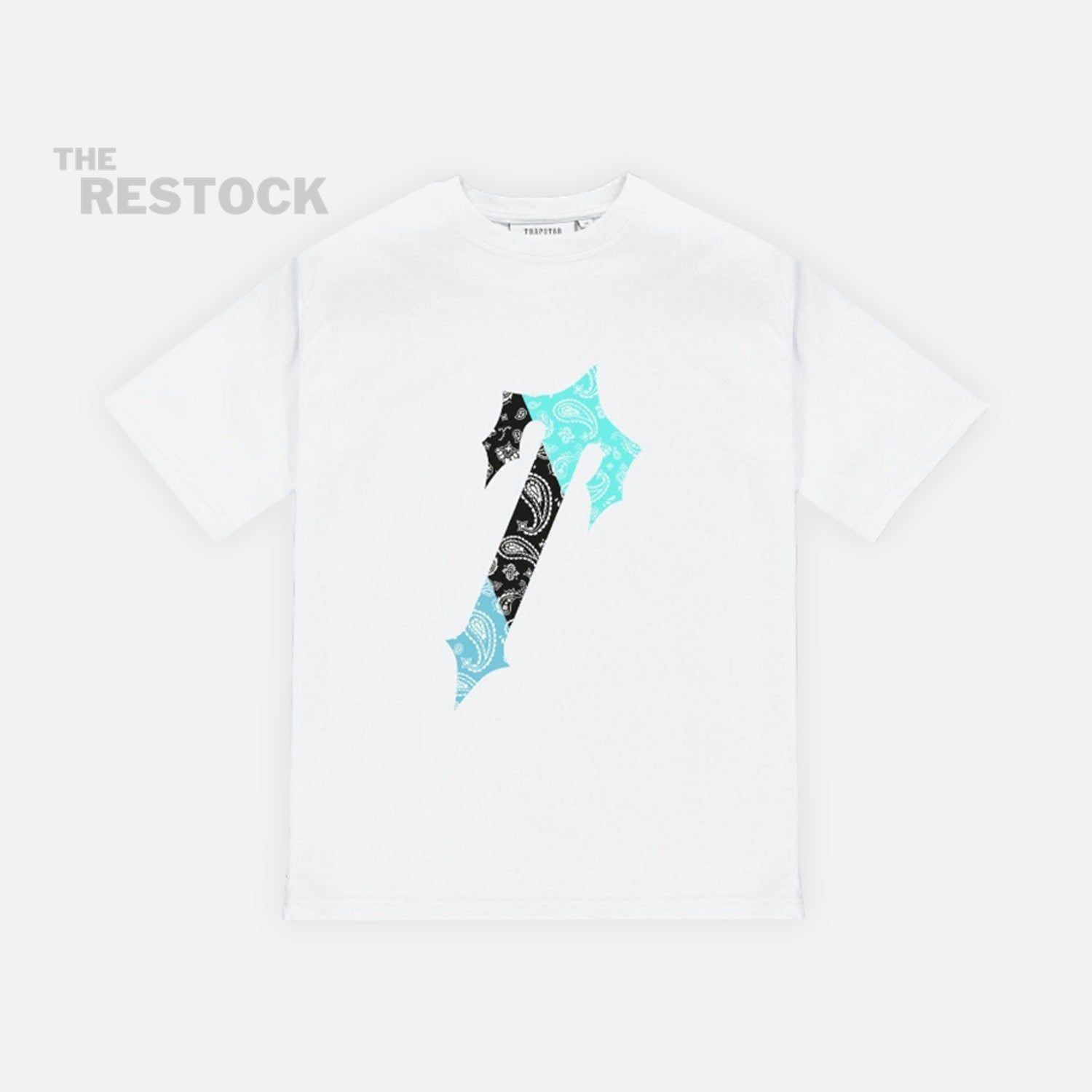 Trapstar Decoded Paisley T-Shirt - White / Teal