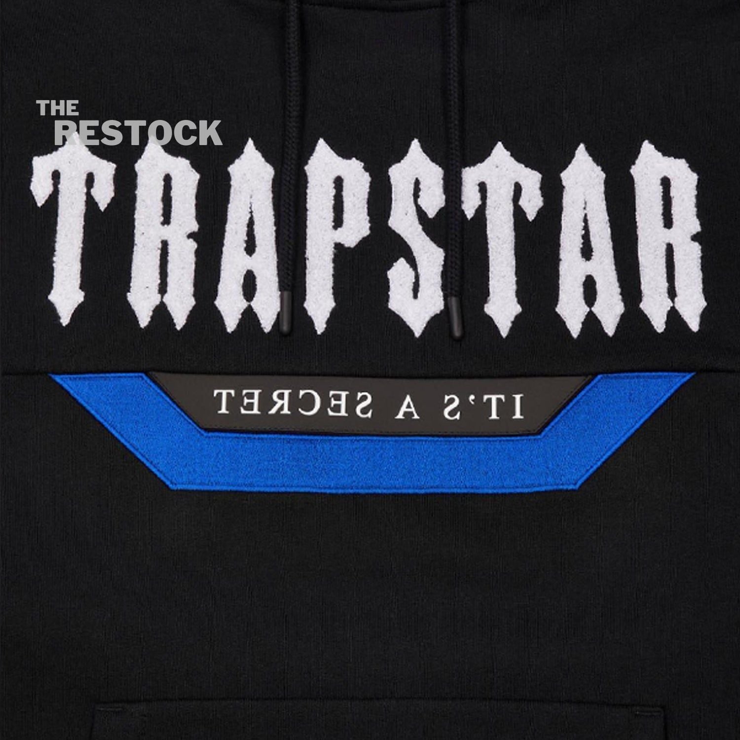 Trapstar Irongate Hooded Tracksuit - Black/Blue