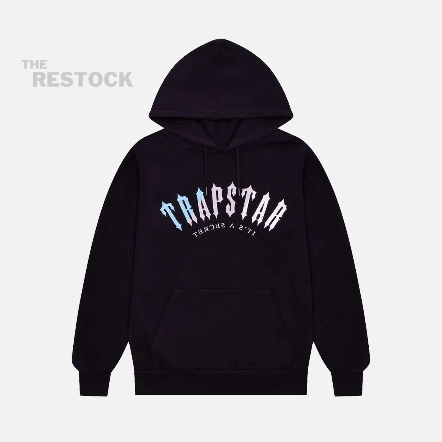 Trapstar Decoded Hoodie - Black / Light Blue