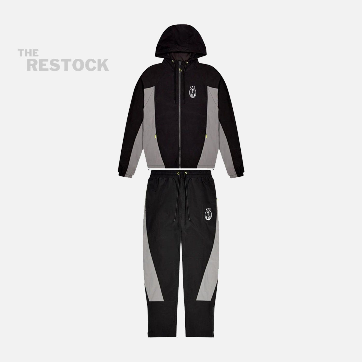 Trapstar Irongate T Crest Hooded Tracksuit - Black / Grey