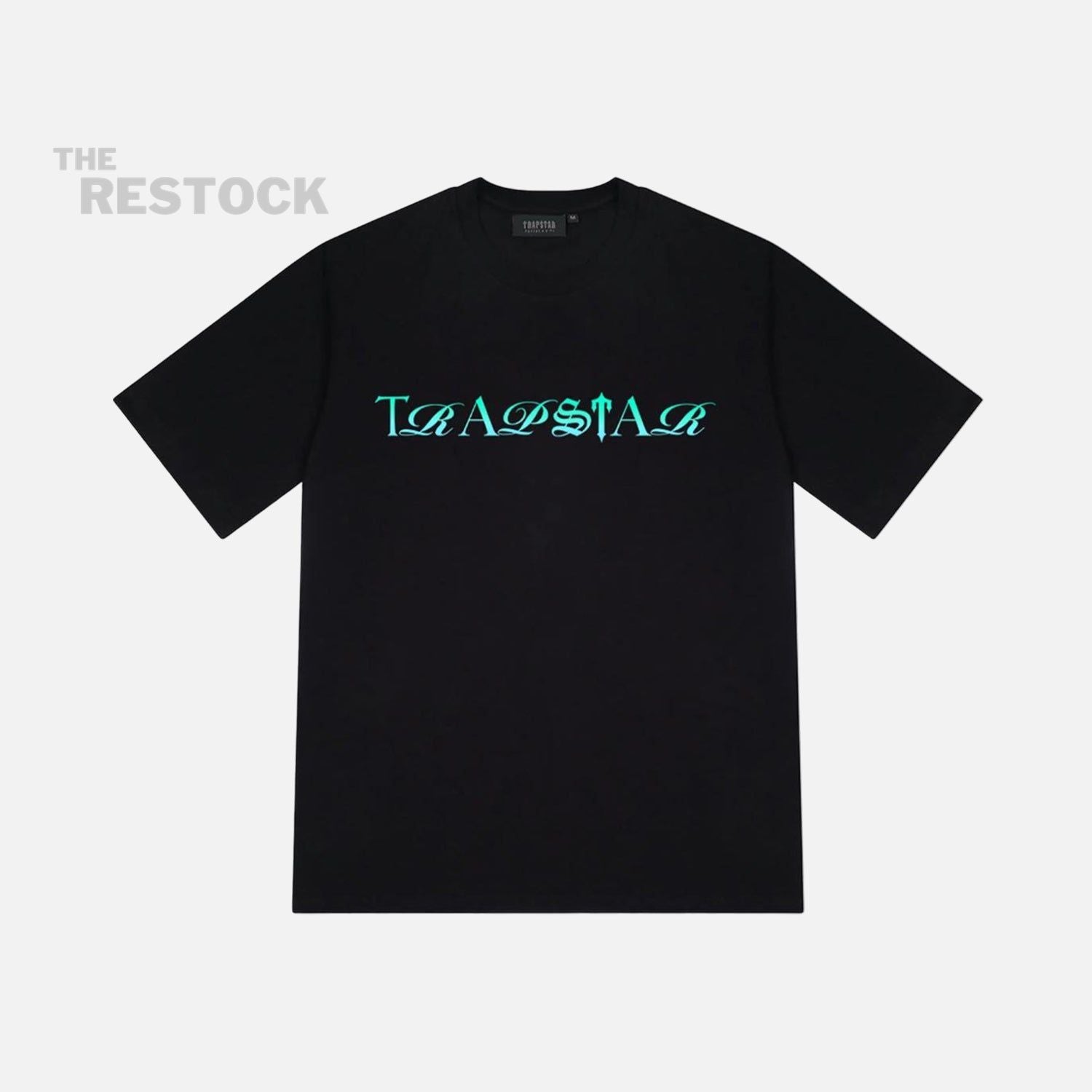Trapstar Script T-Shirt - Black / Teal