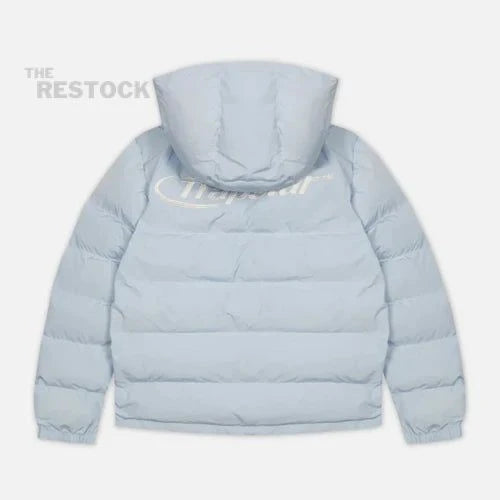 Preloved Trapstar Hyperdrive Detachable Hooded Puffer Jacket - Ice Blue