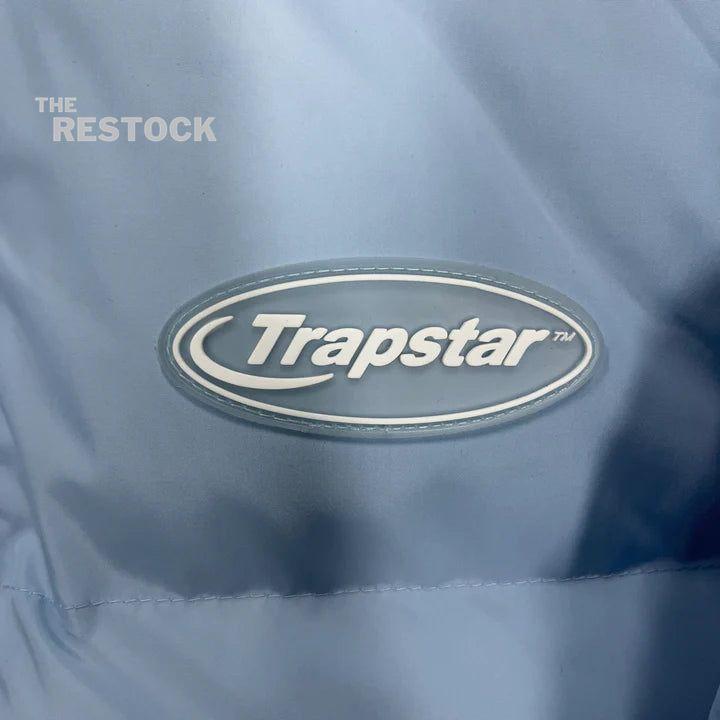 Preloved Trapstar Hyperdrive Detachable Hooded Puffer Jacket - Ice Blue